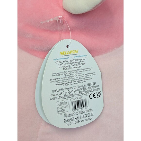 Kellytoy Squishmallows Clay The Pink Cow 16” Spotted Belly Costco Exclusive NWT - Picture 7 of 7